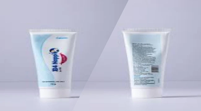 In the image showing two side of b4 nappy rash cream