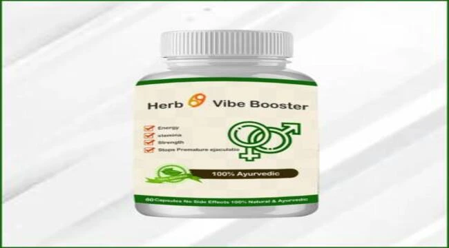 In the image showing a bottle of Herb 69 vibe booster