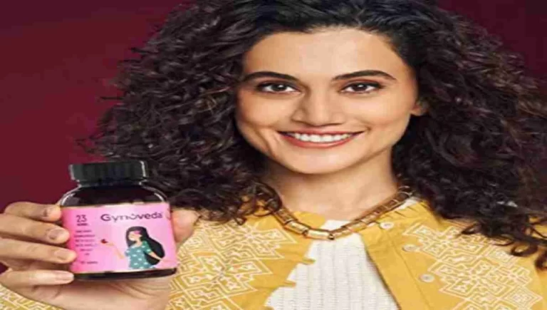 Bollywood actress advertising of Gynoveda Anti Pigmentation Tablets