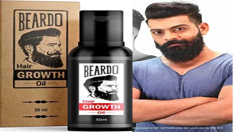 A gentle man showing the result of beard growth oil