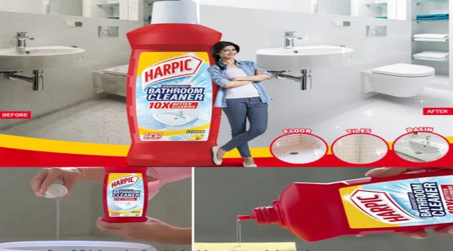 Harpic bathroom cleaner advertising