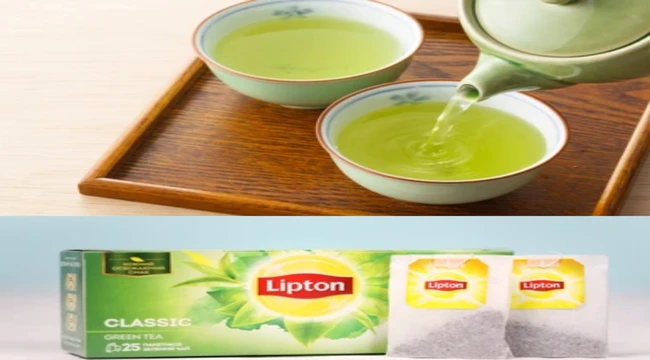 Lipton green tea serving