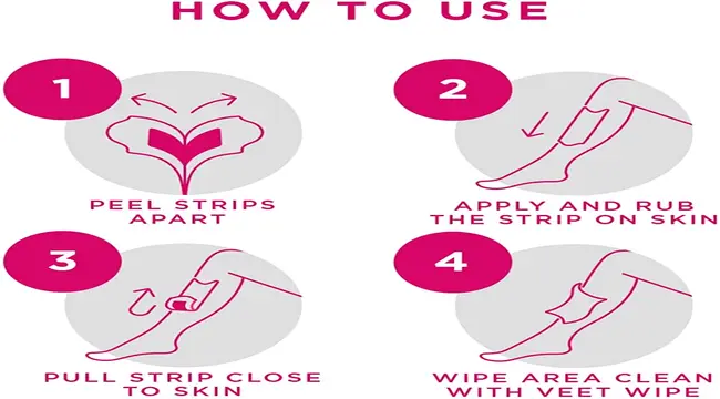 Veet wax strips how to use