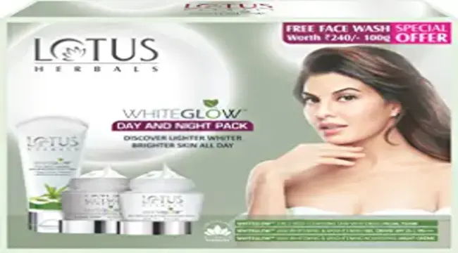 Lotus white glow face mask in hindi