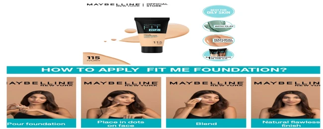 Maybelline fit me foundation how to use