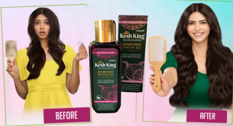 Kesh king onion oil in hindi before and after